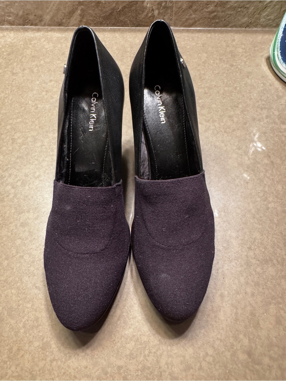 Calvin Klein Women's Dark black Closed-Toe Heels new